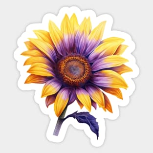 Sunflower soaking it up Sticker